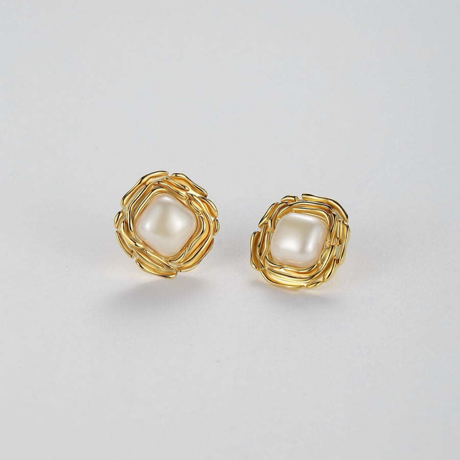 Pearl Nest Earrings