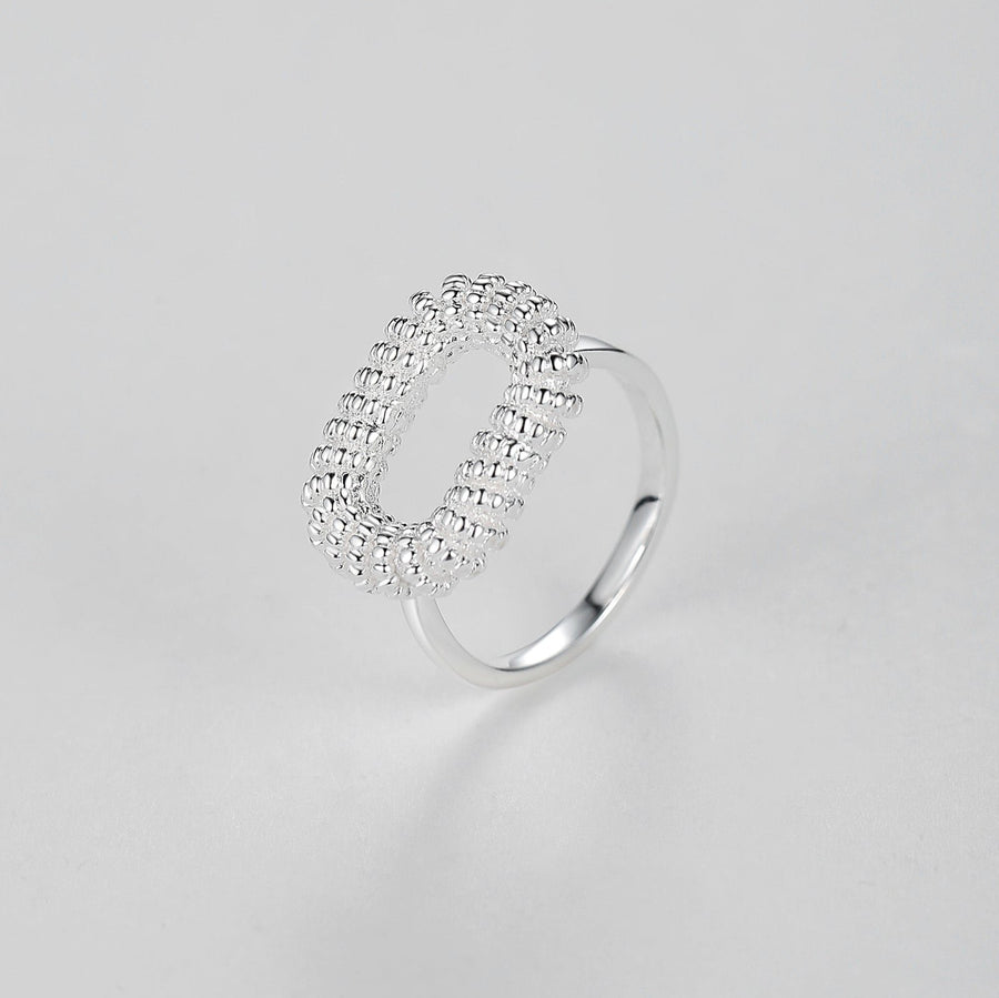 Silver Oval Ring