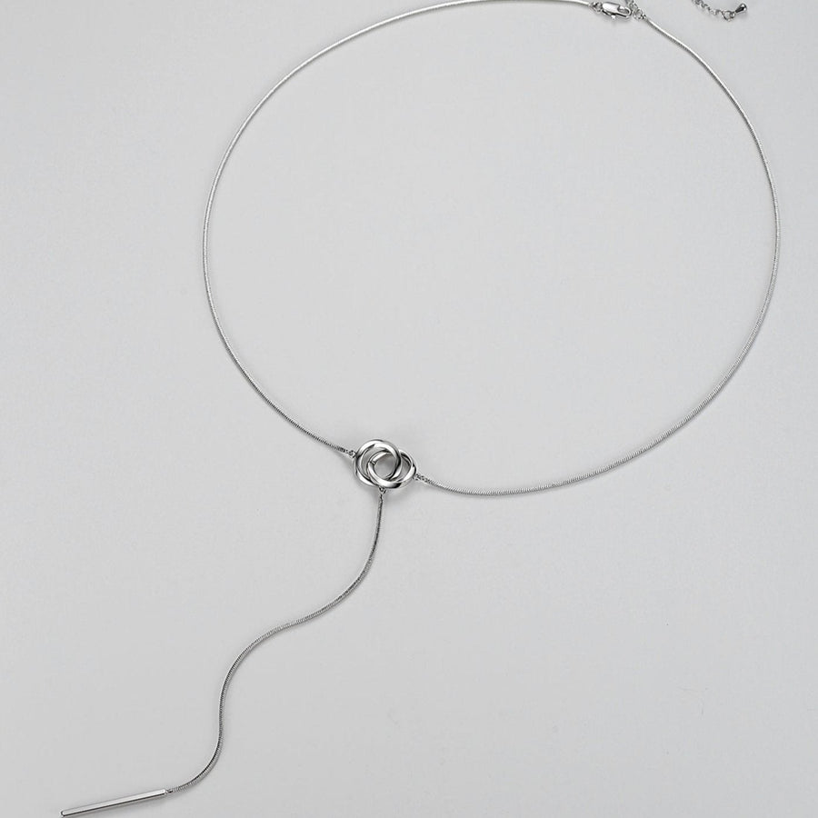 Double loop necklace