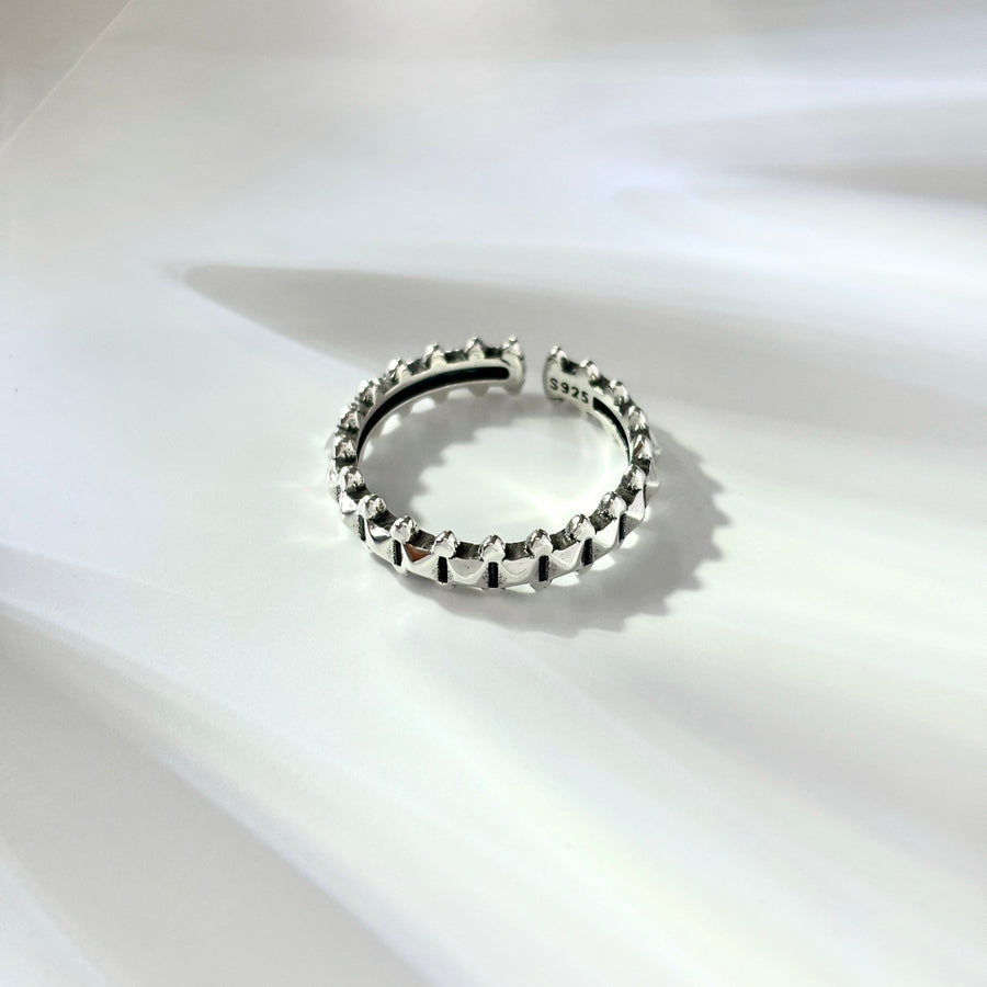 Edgy Silver Ring