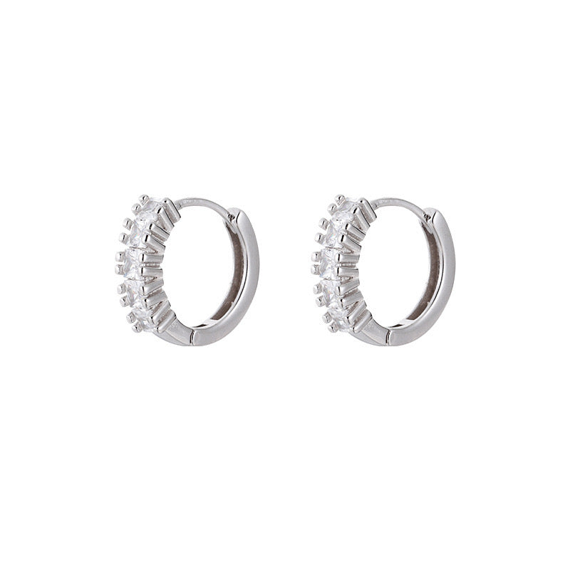 Sparkle Diamond Hoop