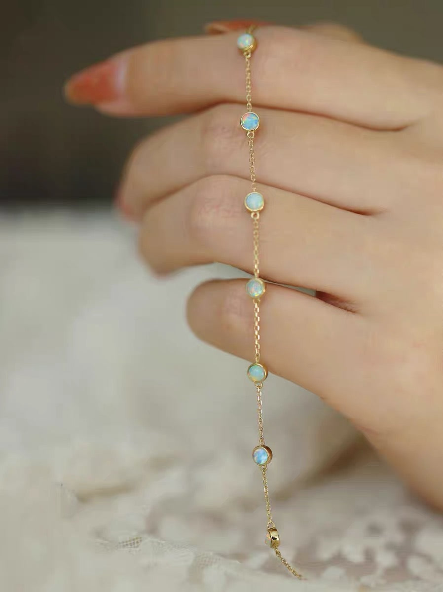 Gold Vermeil Opal Bracelet