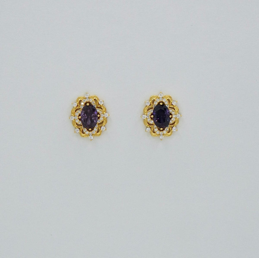 Lace Zircon Stud