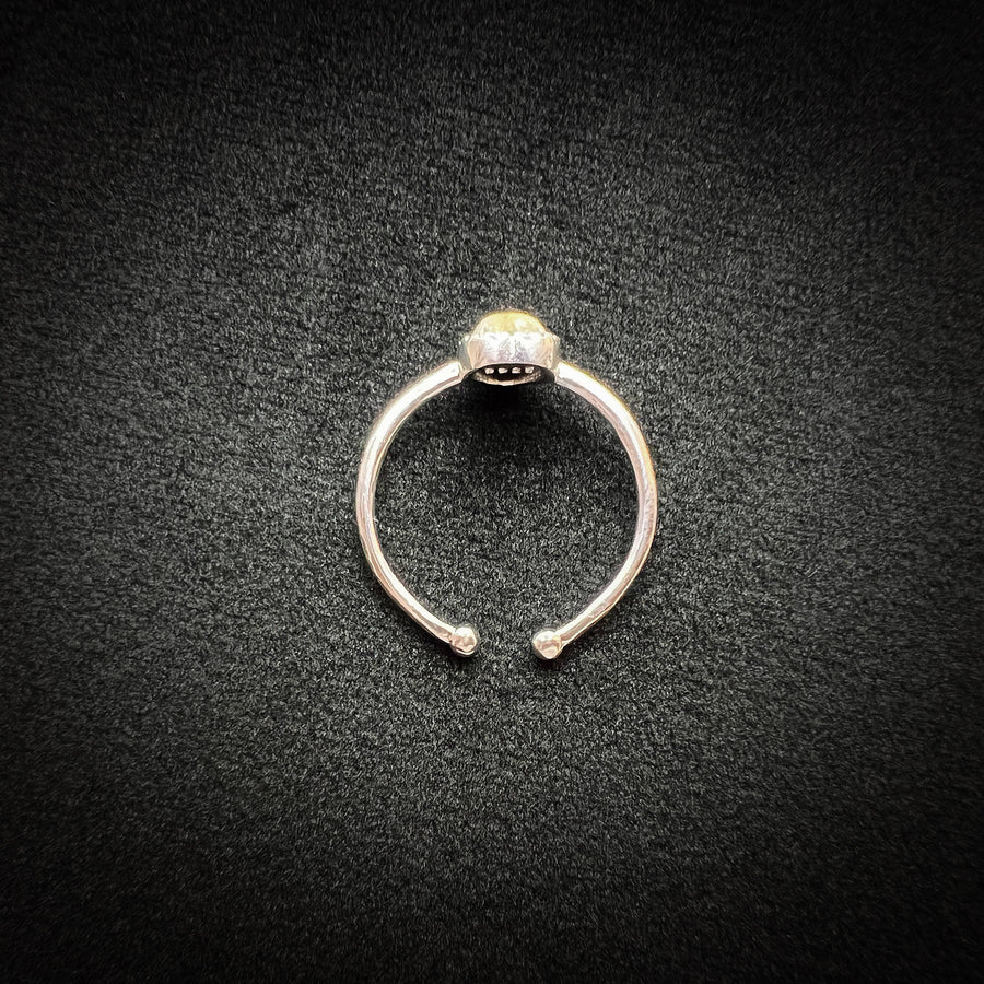 Heart Moonstone Silver Ring