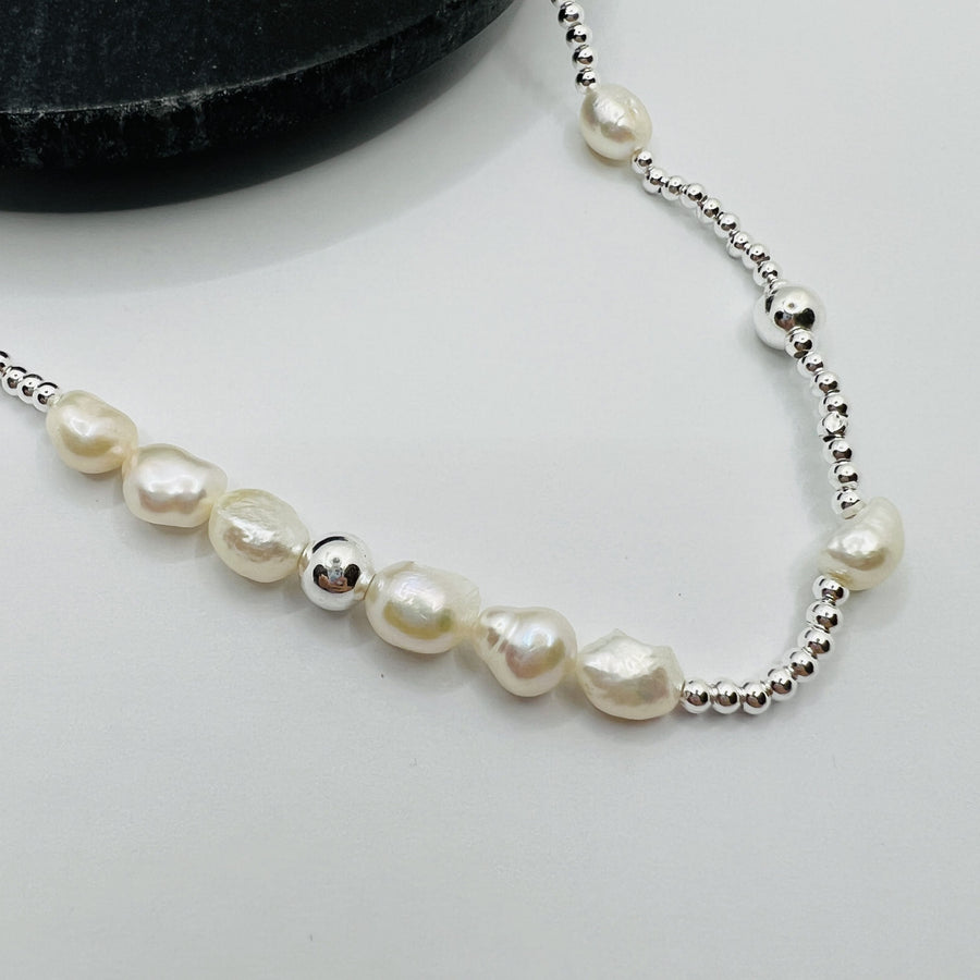 Baroque Pearl Beaded Chain