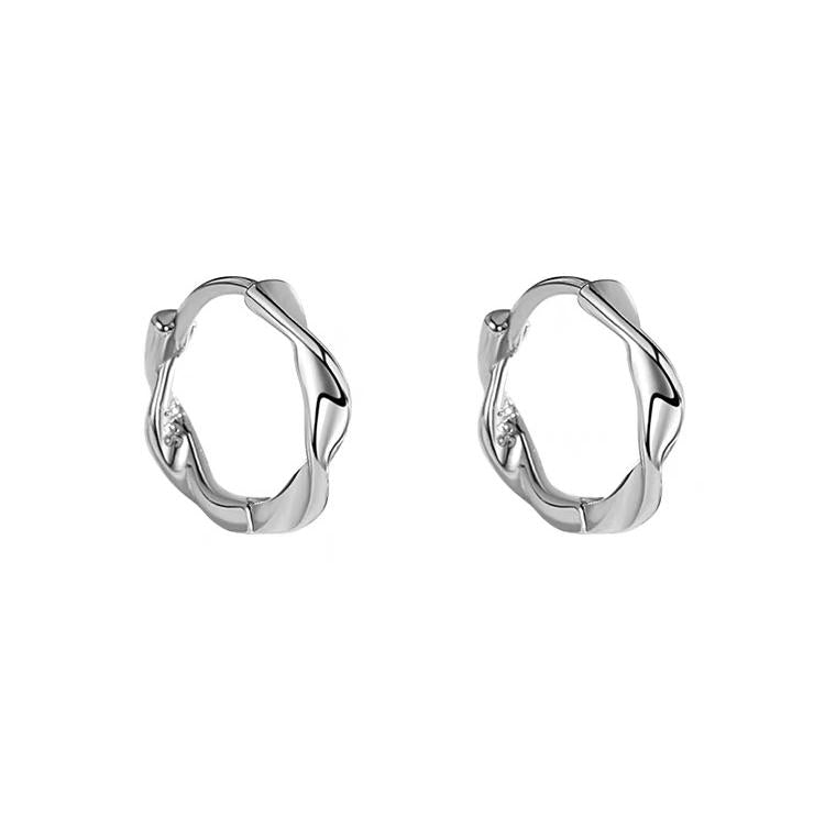 These sleek Mobius-inspired earrings feature a unique twisted design crafted in 925 silver, symbolizing infinity and timeless elegance. Perfect for adding a modern, minimalist touch to your everyday look or special occasions. 