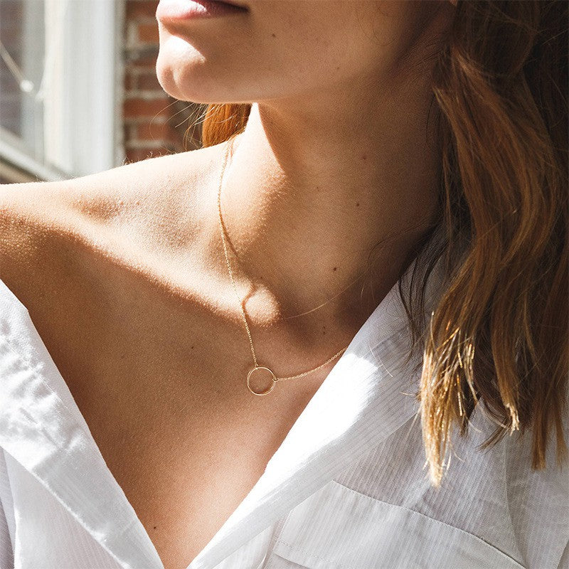 Minimalist Circle Necklace